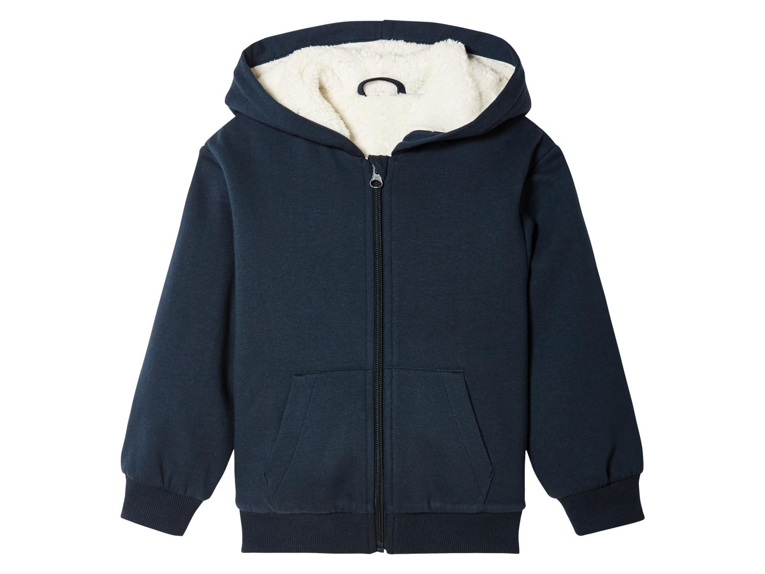 Sweat Chicco Garçon Zippé Sans Capuche - Molletonné Moderne - Rouge Avec Imprimés Graphiques