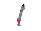 Une spatule à mastic Easymaxx grise avec une poignée rouge.