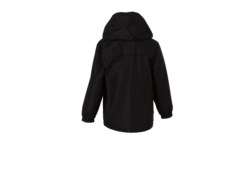 Veste noire à capuche pour enfant.