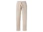 Pantalon de jogging beige pour femme avec cordon de serrage à la taille
