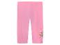 Legging rose pour fille avec motif chiot et cœurs
