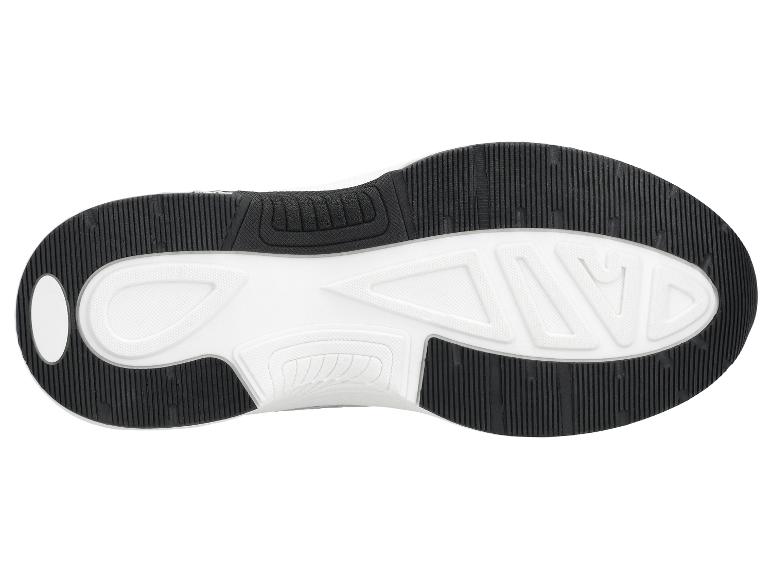 Semelle de chaussure de sport avec motif noir et blanc