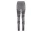 Legging de sport gris avec motif géométrique