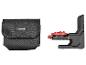 Sac noir et support de ligne laser noir et rouge