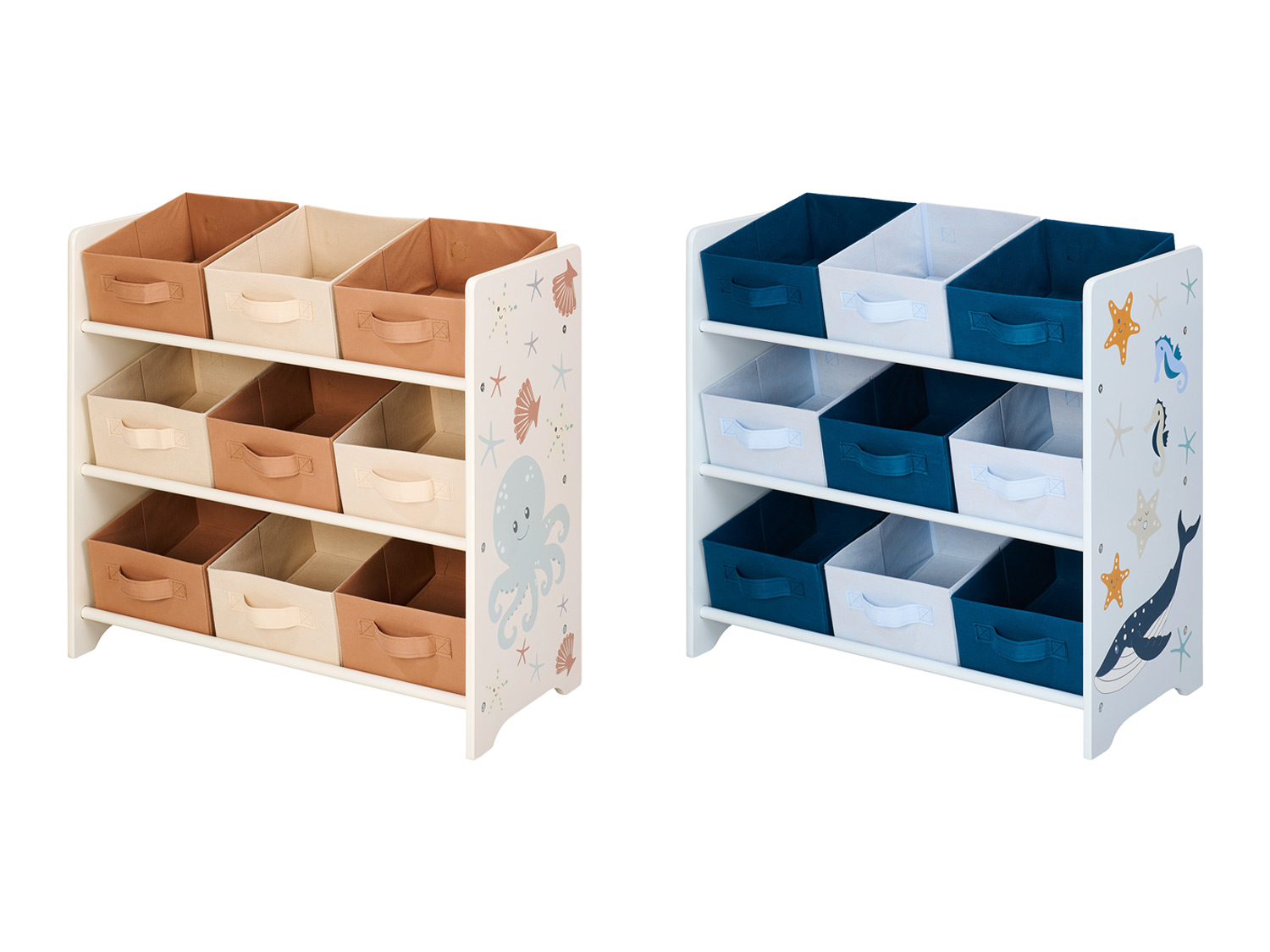 LIVARNO home Meuble de rangement avec boîtes textiles