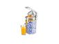 Presse-agrumes SilverCrest, jus d'orange, design azulejos.