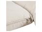 Coussin beige avec fermeture éclair visible