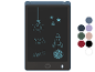 Tablette LCD d'écriture avec plusieurs couleurs disponibles.