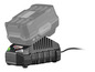 Un chargeur X-Tool Team noir pour batteries.