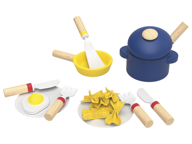 Aller en mode plein écran : Playtive Accessoires de cuisine en bois au design rétro - Image 21