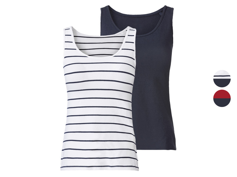 Aller en mode plein écran : esmara® Lot de 2 débardeurs femme - Image 1