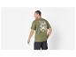T-shirt Paradise vert olive à imprimé tropical et shorts assortis.