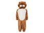 Un costume de lion marron avec une capuche.