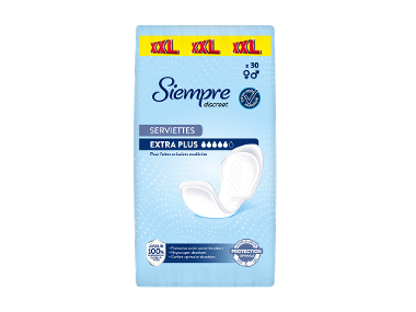 SIEMPRE Serviettes hygiéniques extra plus