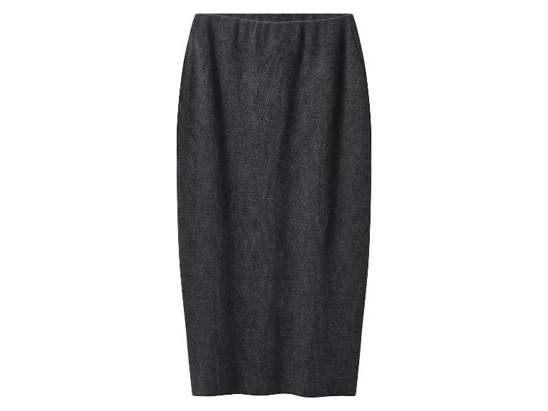 Jupe crayon tricotée grise