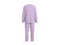 Ensemble de pyjama violet deux pièces, vue arrière.