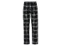 Pantalon de pyjama noir à carreaux.