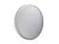 Panneau LED rond gris sur fond blanc
