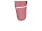 Pantalon de pluie rose pour enfant avec bande réfléchissante.