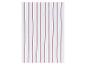 Torchons de cuisine blanc à rayures rouges verticales