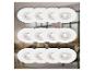 Spots encastrables LED BRILONER en blanc, lot de 12 pièces