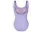 Un maillot de bain violet à texture côtelée.