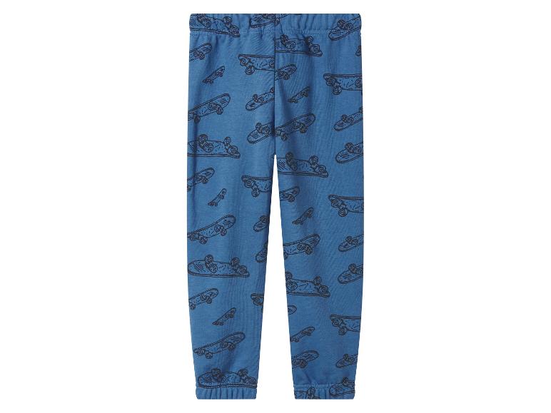 Pantalon de jogging bleu pour enfant avec motif de skateboards