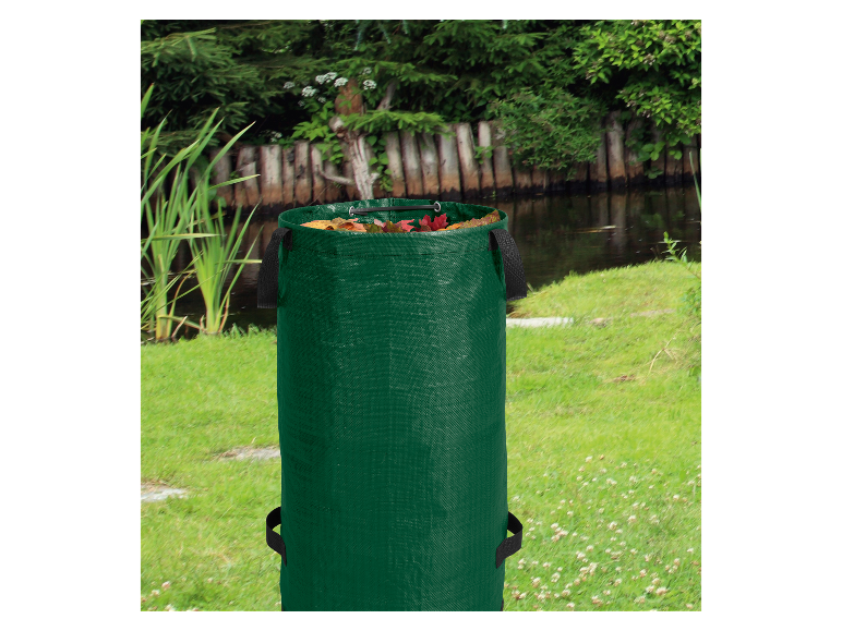 Sac de jardin vert pour feuilles.