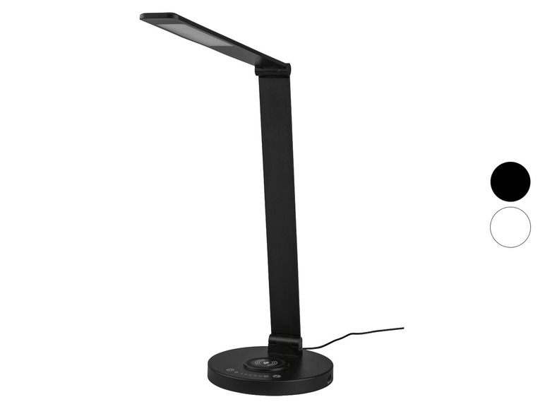 Aller en mode plein écran : LIVARNO home Lampe de bureau LED avec surface de charge, 6,2 W - Image 1