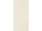 Serviette beige clair avec une bande blanche et un nœud en bas.