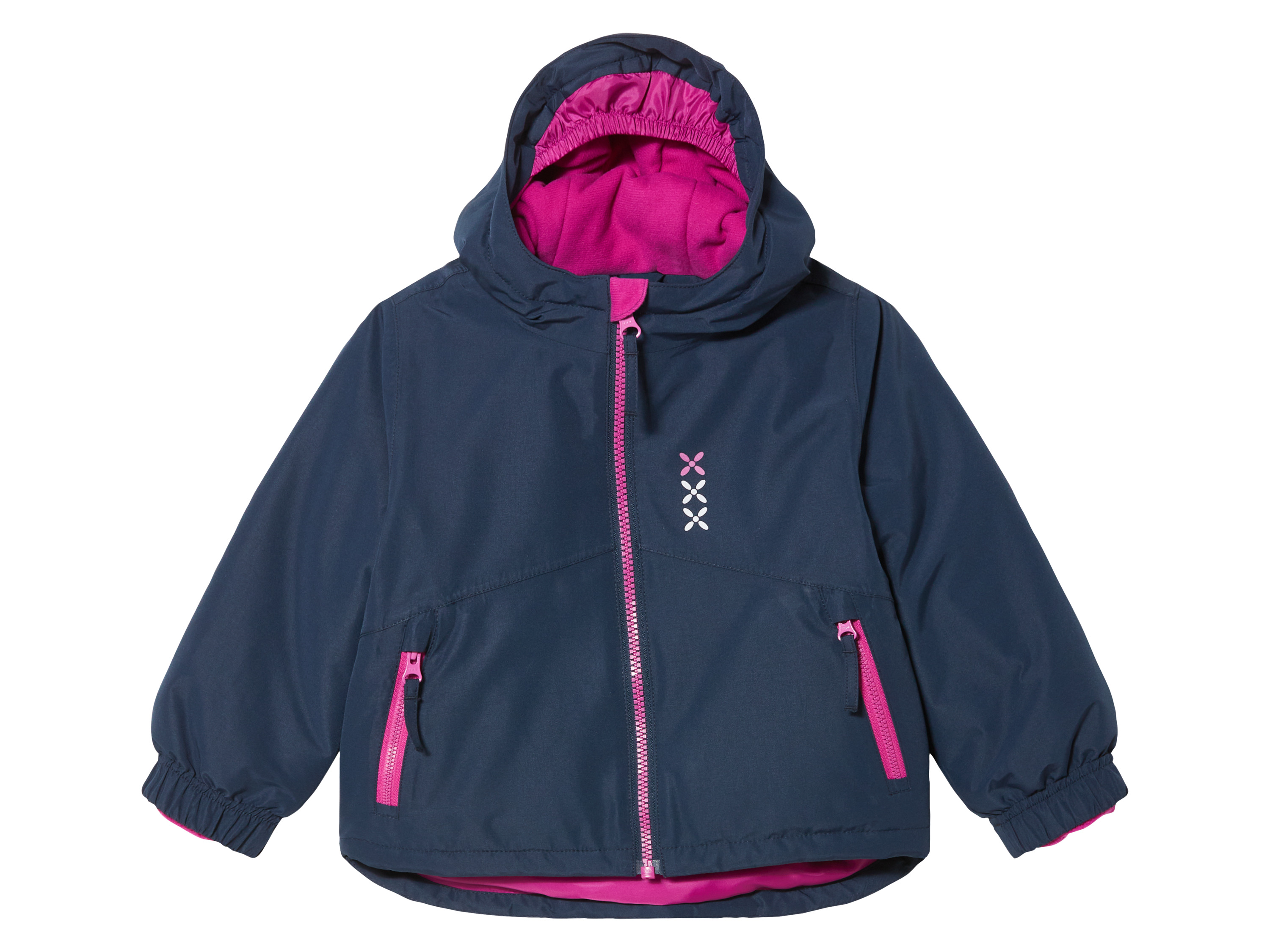 lupilu® Veste de ski enfant (86/92, bleu marine/rose)