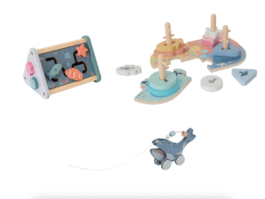 lupilu® Jeu de motricité en bois