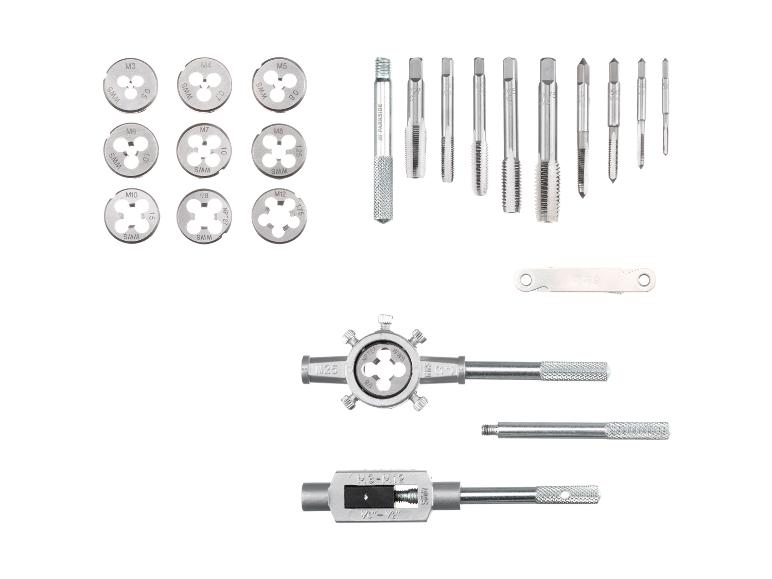 Jeu de tarauds et filières PARKSIDE avec accessoires