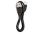 Câble USB noir avec connecteurs USB-A et USB-C.