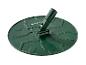 Base ronde verte pour coupe-bordure avec mécanisme d'inclinaison