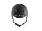 Casque de vélo noir, vue arrière.