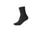Chaussette noire unie sur fond blanc