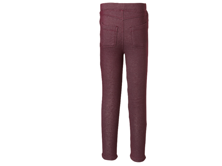 Pantalon en jean bordeaux pour enfant avec poches arrière