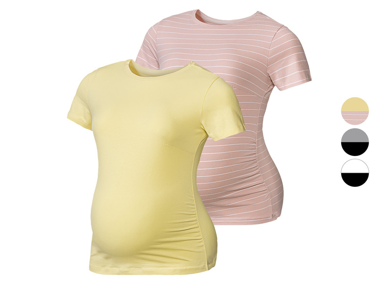 Aller en mode plein écran : esmara® Lot de 2 t-shirts de grossesse femme - Image 1