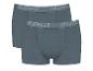 Deux paires de boxers Sloggi en bleu foncé.