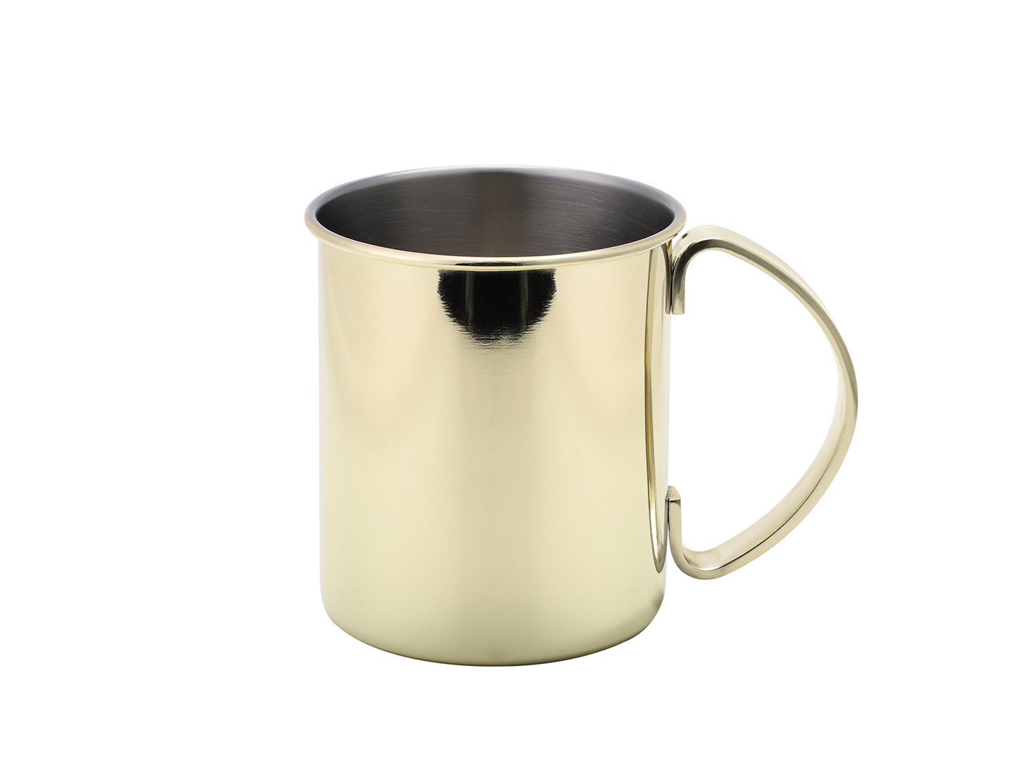 ECHTWERK Set de tasses Moscow Mule en acier inoxydable (2pcs, 480 ml, or)