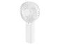 Mini ventilateur blanc portatif.