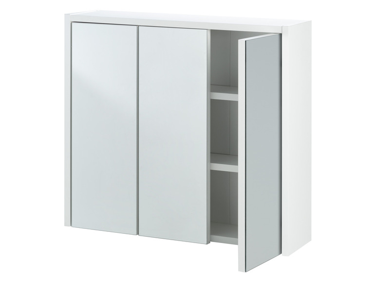 Aller en mode plein écran : LIVARNO home Armoire de toilette miroir, 65 x 60 x 17 cm, blanc - Image 4