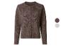 Cardigan marron pour femme avec boutons, avec échantillons de couleur