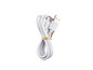 Un câble USB blanc avec un connecteur micro-USB.