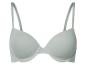 Soutien-gorge gris clair, style minimaliste.