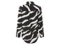 Chemise à manches longues, motif zèbre noir et blanc.