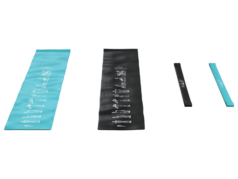 CRIVIT Set de bandes de fitness, 4 pièces 4