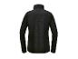 Chemise noire à manches longues avec col montant.