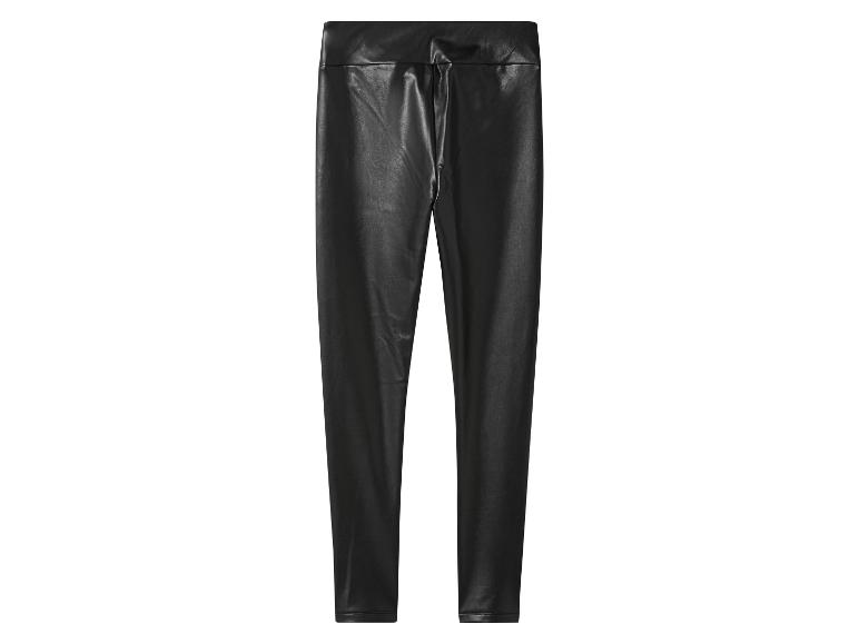 Legging noir en similicuir